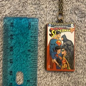DC comic Batman Superman necklace